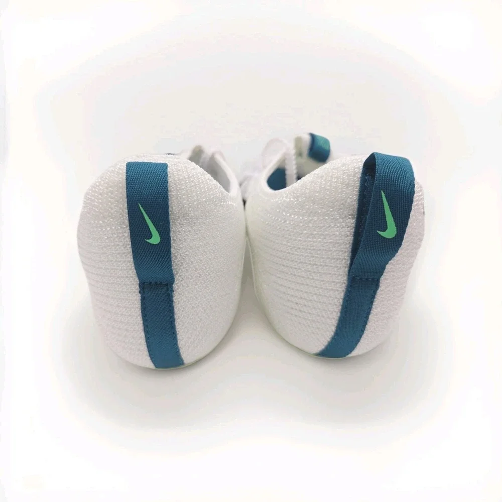 Nike Zoom Superfly Elite 2 Flyknit White/Green Track Spikes Men's 9.5 FZ9662-100